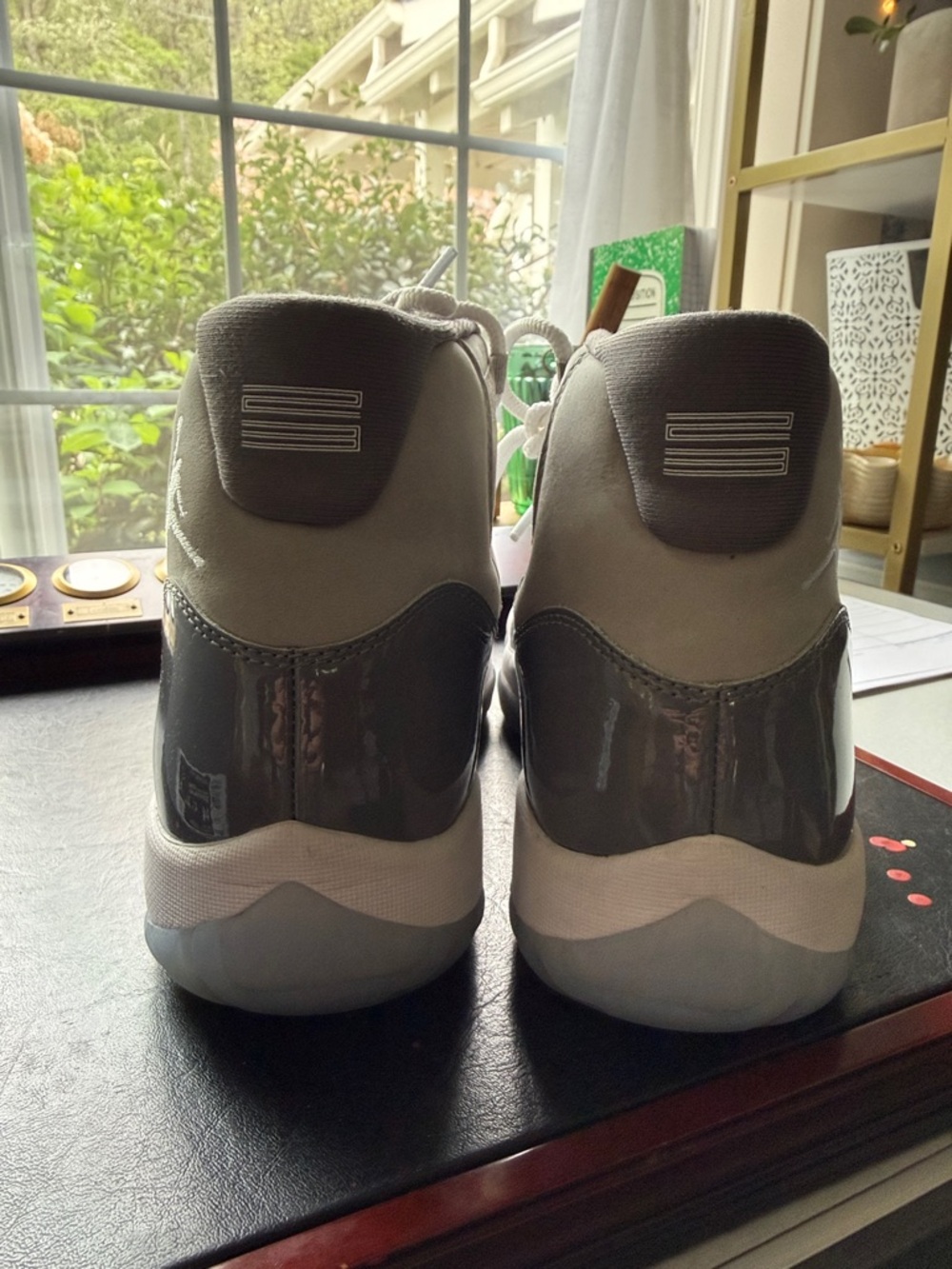 Air Jordan 11 Retro - Grey/White High-Top Sneakers - Picture 7 of 9